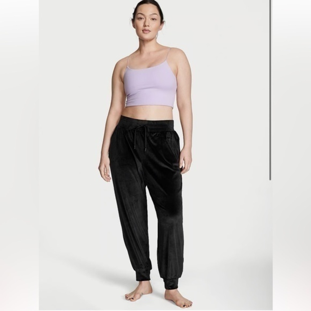 Victoria’s Secret Black Velour Joggers